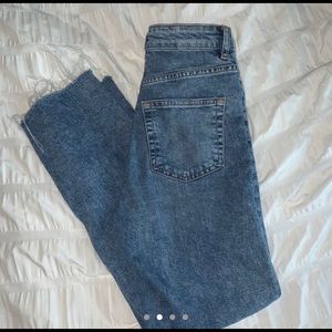 high waisted wide leg jeans from h&m